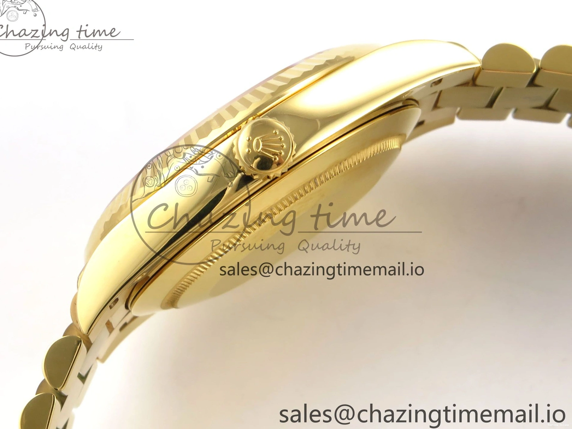 0508 Tailored Day Date 40 YG 228238 THBF 1:1 Best Edition YG Dial on President Bracelet VR3255 (Gain Weight) 952
